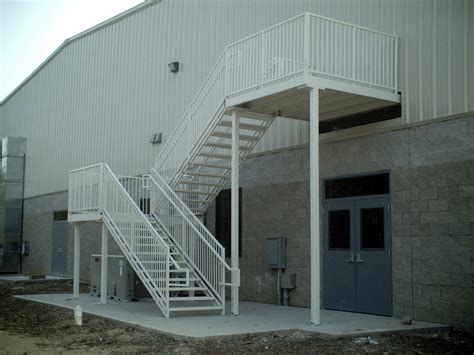 metal stair fabrication near me|prefabricated metal stairs and landings.